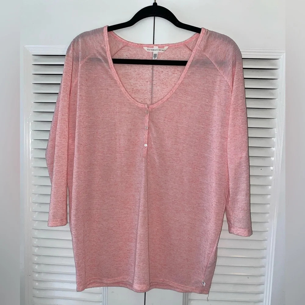 Victoria Secret light pink heather top